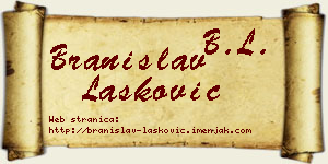 Branislav Lasković vizit kartica